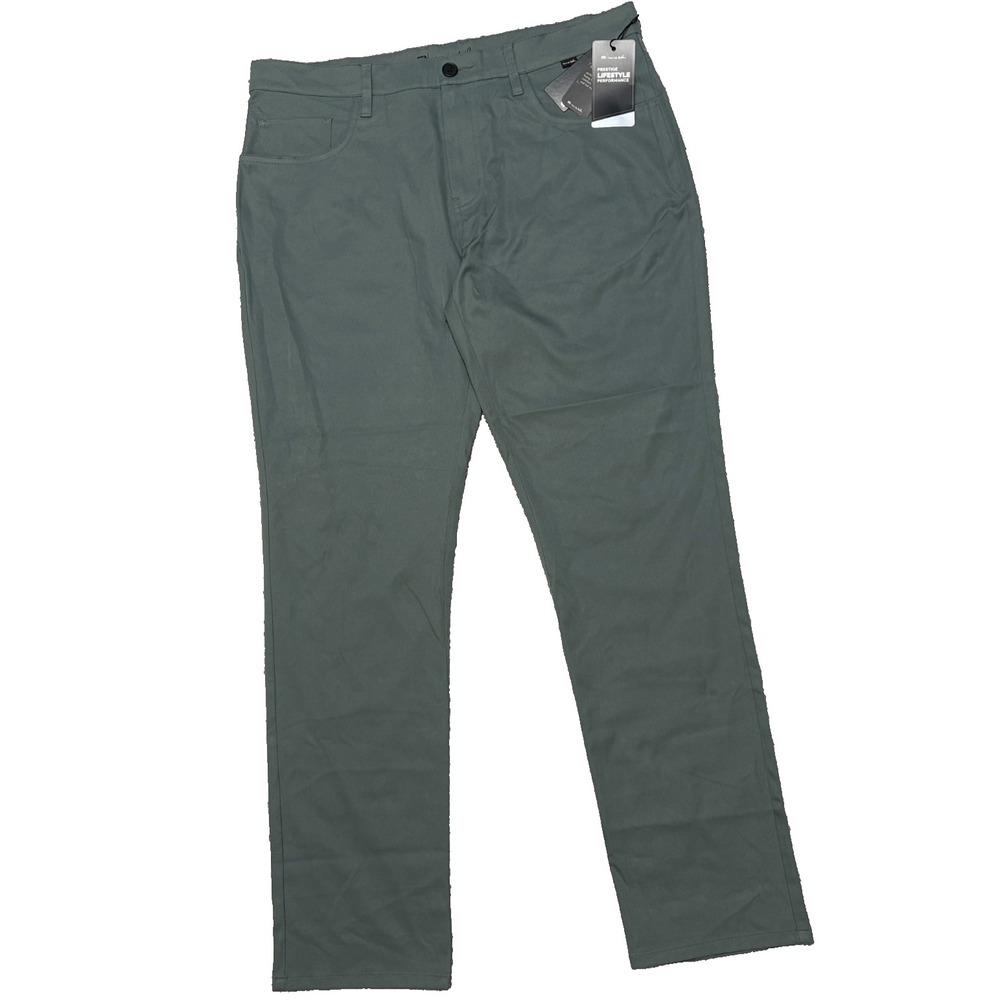 NWT Travis Mathew Pants Open To Close Green Performance Stretch Golf Men 36x32